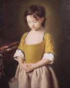 Pietro Antonio Rotari Portrait of a Young Girl oil painting on canvas
